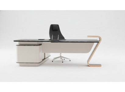 Schreifdësch LED beliicht Design Dësch Büro Ariichtung Dëscher 250cm