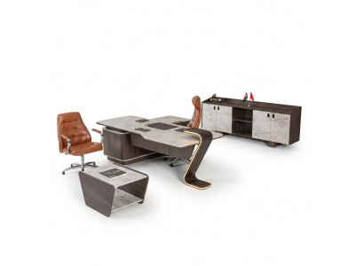 Luxus Holzcouchtisch Aarbechtszëmmer Büro Miwwelen Modern Designer Nei