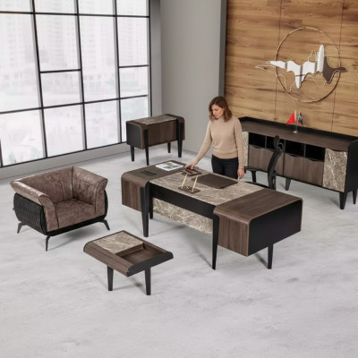 Büro Miwwelen Luxus Schreifdësch Akteschaf Büroschaf Nei Modern Set