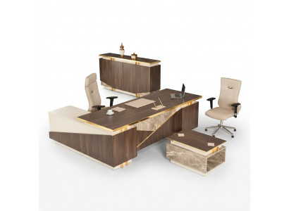 Couchtisch Aarbechtszëmmer Büro Miwwelen Holz Luxus Dësch Nei Designer Miwwelen