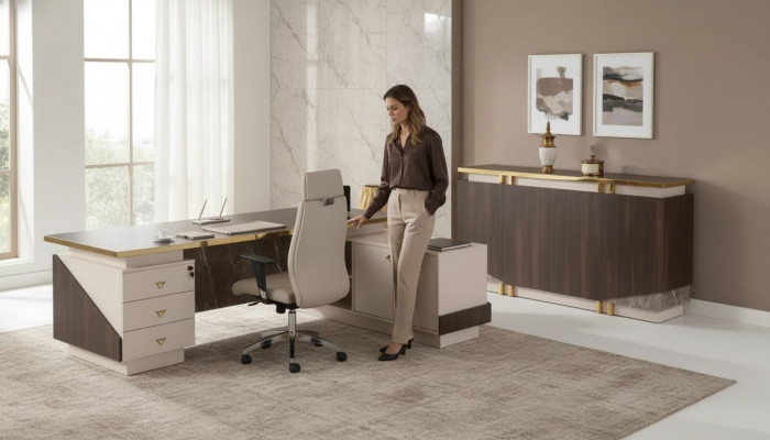 Büroschränk Aarbechtszëmmer Modern Luxus Büro Miwwelen Schaf Regal Späicherung