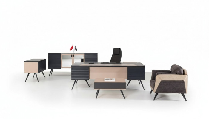 Modern Aarbechtszëmmer Set Luxus Büro-Miwwel Akteschaf Schreifdësch