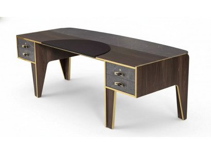 Schreifdësch mat Schief Büro Miwwelen Dësch Luxus Büro 220x95
