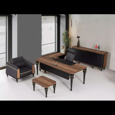 Luxus Schreifdësch Büro Set 4 Stéck. Schaf Dësch Schreifdësch Couchtisch 3 Stéck