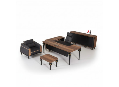 Luxus Schreifdësch Büro Set 4 Stéck. Schaf Dësch Schreifdësch Couchtisch 3 Stéck