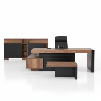 Eckschierftisch 240cm Dësch Miwwel Büro Büromiwwel Designer Schierftisch