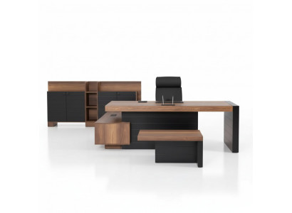 Eckschierftisch 240cm Dësch Miwwel Büro Büromiwwel Designer Schierftisch