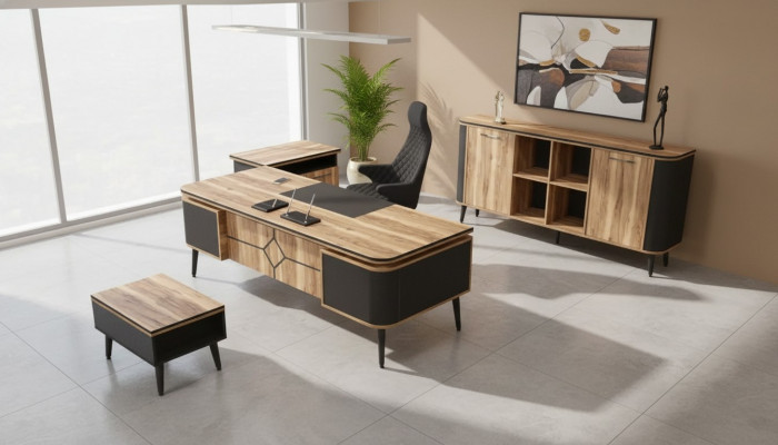 Designer Modern Couchtisch Säitentisch Aarbechtsraum Dësch Büro Ariichtung