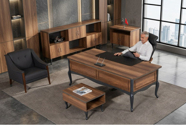 Aarbechtszëmmer Schreifdësch Luxus Design Dësch Büro Bürosmiwwel Chefschreifdësch