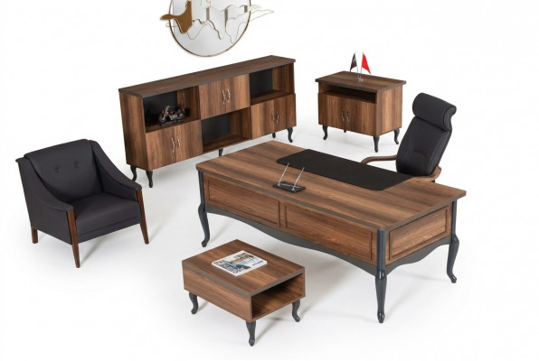 Aarbechtszëmmer Schreifdësch Luxus Design Dësch Büro Bürosmiwwel Chefschreifdësch
