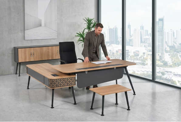 Luxus Büro Miwwel Set Komplette Büro Designer Miwwelen