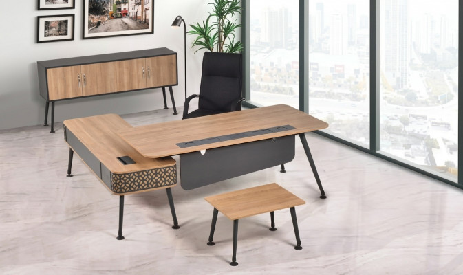 Luxus Büro Miwwel Set Komplette Büro Designer Miwwelen