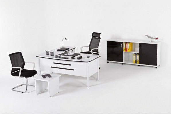 Luxus Büro Set Büro Miwwelen Eckschreifdëscher Büromiwwelen Holz