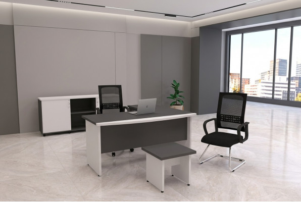 Modernt Dësch Set Büro Miwwelen Moderne Aarbechtszëmmer Dëscher Holzmiwwelen