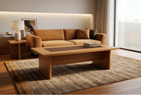 Büroschreifdësch Konferenztabell Braun Ariichtung Design Bespriechungsdësch 240x120