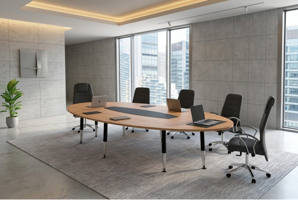 Konferenztisch Designer Büro Aarbechtsraum 220x110 Miwwelen Dësch Modernen