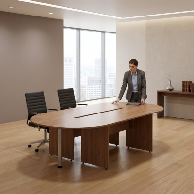 Büroausstattung Konferenztisch Aarbechtszëmmer Büro Dësch Design Akteschiefen