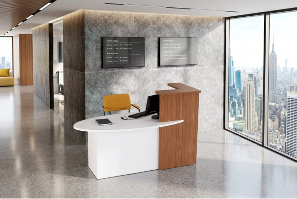 Rezeption Empfangsdësch Tresen Büro Praxis Diskothéik Industrie Dëscher Büro