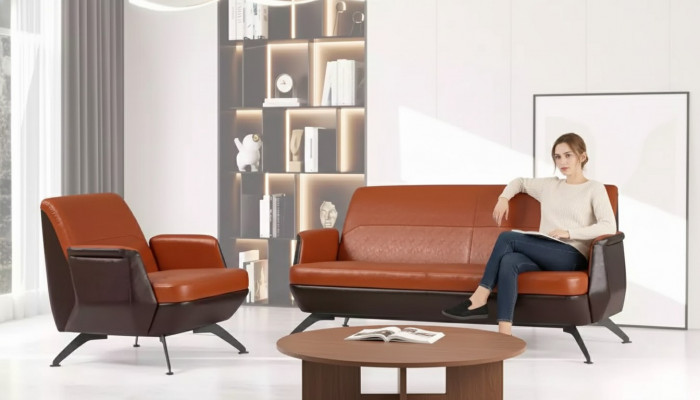 Kannapee-Sëtzgarnitur Zweekiesel Fotell Aarbechtszëmmermöbel Luxus Designer Büro