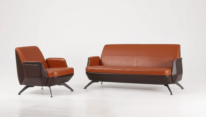 Kannapee-Sëtzgarnitur Zweekiesel Fotell Aarbechtszëmmermöbel Luxus Designer Büro