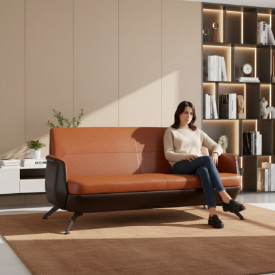 Moderne Lieder Zweisitzer Aarbechtszëmmermébel Designer Canapé Bürosmébel