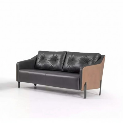 Arbechtszëmmer Canapé Couch 3 Plazen Textil Polster Stoff Nei Büro Miwwelen