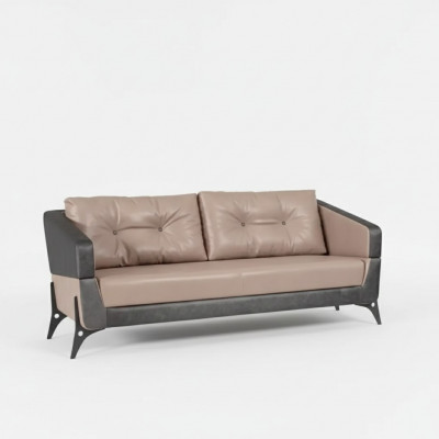Dräisëtzer Sofa Luxus Miwwelen Aarbechtszëmmer Polster Stoff Büro Miwwelen