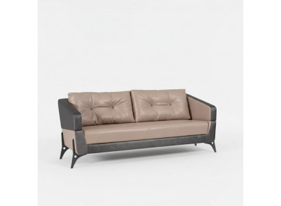 Dräisëtzer Sofa Luxus Miwwelen Aarbechtszëmmer Polster Stoff Büro Miwwelen