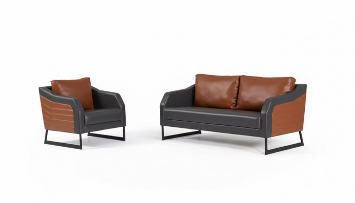 Büro Sofa Garnitur Zweesëtzer Sëtz Luxus Couch-Set Designer Sëtzgrupp
