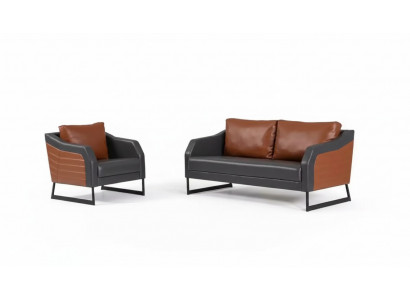 Büro Sofa Garnitur Zweesëtzer Sëtz Luxus Couch-Set Designer Sëtzgrupp