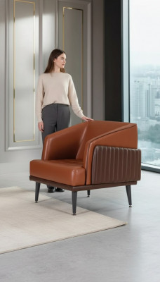 Luxus Sesel Stil Modern Aarbechtszëmmer Polstersoff Design Büro Miwwelen Nei