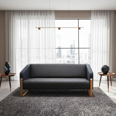 Canapé 2 Sëtz Luxus Miwwelen Canapé Modern Designer Aarbechtsraum Büro Miwwelen