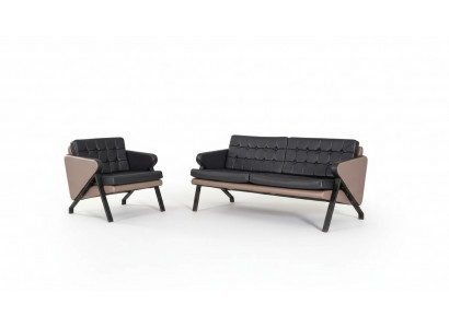 Modern Sofa Garnitur Luxus Zweesëtzer Fotell Polster Design Aarbechtsmiwwelen