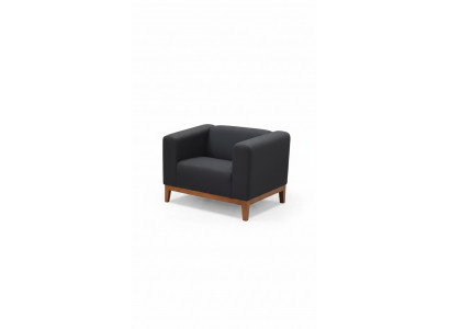 Aarbechtszëmmer Schwaarze Sessel Luxus Sëtz Polster Stoff Textil Miwwelen 92x77x65