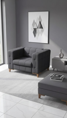 Schwaarze Sesselle Sitz Aarbechtsraum Modern Designer Polstersessel Nei