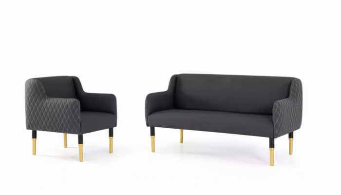 Sofa-Set Edelstol Miwwelen Sofagarnitur Zwésëtzeger Eensëtzeger Fotell Polster