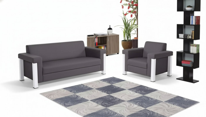 Büroeinrichtung Schäffzëmmer Bürosmiwwel Set Designer 3+1 Garnitur 2 Stéck