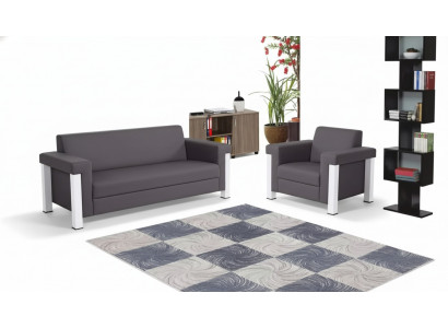 Büroeinrichtung Schäffzëmmer Bürosmiwwel Set Designer 3+1 Garnitur 2 Stéck