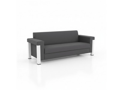 Sofa 3 Plazen Aarbechtszëmmer Textil Miwwel Polster Stoff Canapé Modern Designer