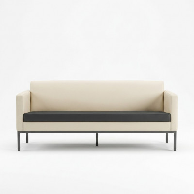 Büroausstattung Sofa Canapé 3 Sëtzer Aarbechtszëmmer Polstersofa Textil Miwwelen