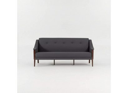 Däischter-gro Designer Sofa Dräisëtzer Couch Polsterméibel Büroanrichtung