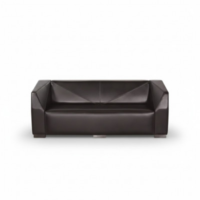 Schwaarzen Dräisëtzer Aarbechtszëmmermiwwele Stoff Couche Luxus Designer Sofa