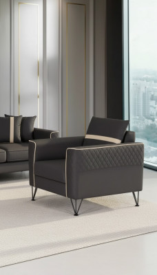 Luxus Fauteuil Büro Miwwelen Stil Modern Arbechtszëmmer Polstersëtz Designer