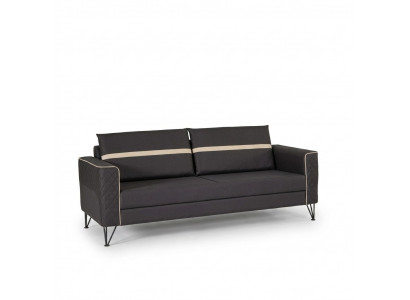 Aarbechtszëmmer Sofa Couch 3 Sëtz Polster Stoff Textil Miwwelen Designer