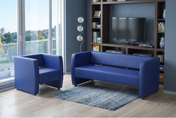 Blo komplett Sofa Set Büro Ariichtung Luxus Polsterset