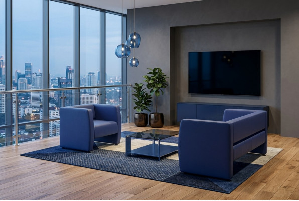 Blo komplett Sofa Set Büro Ariichtung Luxus Polsterset