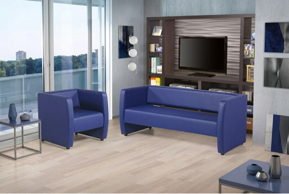 Sofa 2 Plaz Luksus Canapé Aarbechtszëmmer Büroeinrichtung Textil Miwwelen
