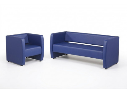 Sofa 2 Plaz Luksus Canapé Aarbechtszëmmer Büroeinrichtung Textil Miwwelen