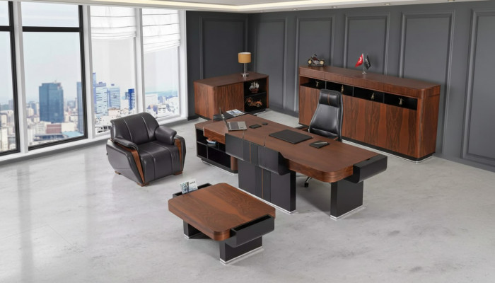 Aktesschaf Büro Miwwelen Regal Luxus Kommode Bëroschaf Aarbechtszëmmer