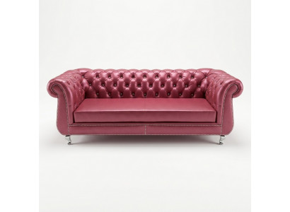 Chesterfield Sofa 4 Sëtzer Luxus Sofae Liederdivan Wunnzëmmer Couch